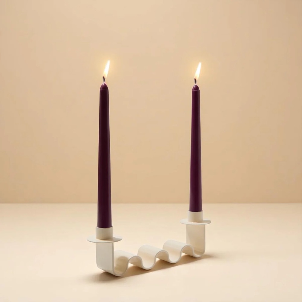 Chic White Candle Holder **Sold Out**
